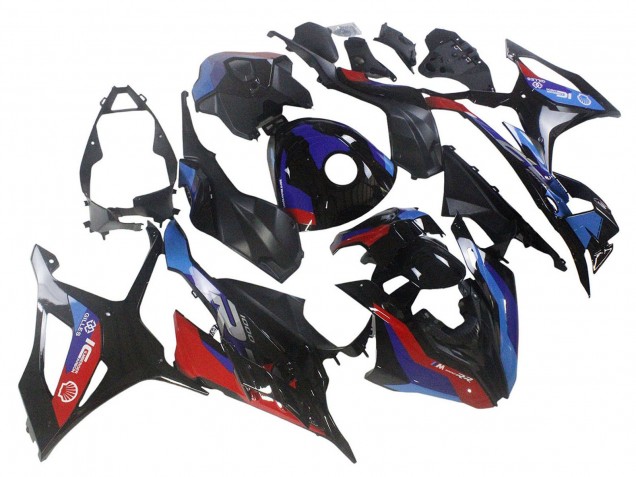 Online Negro Azul Rojo Carenados Moto BMW S1000RR 2023-2024