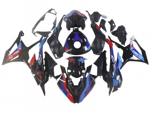 Online Negro Azul Rojo Carenados Moto BMW S1000RR 2023-2024