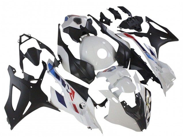 Online Blanco Azul Rojo Negro Mate Carenados Moto BMW S1000RR 2023-2024