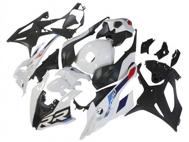 Online Blanco Azul Rojo Negro Mate Carenados Moto BMW S1000RR 2023-2024