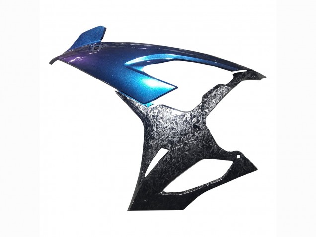 Online Gradiente Azul Púrpura Falsificado FibraCarbono Carenado Moto BMW S1000RR 2019-2022