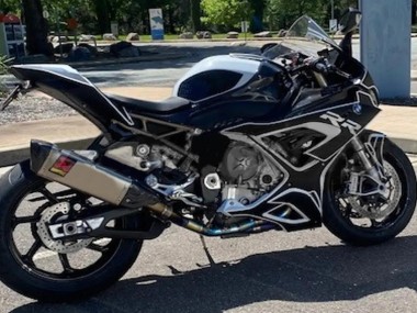 Online Negro Blanco Carenado Moto BMW S1000RR 2019-2022