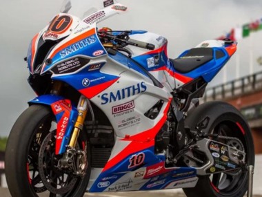 Online Azul Rojo Blanco Smiths Carenado Moto BMW S1000RR 2019-2022