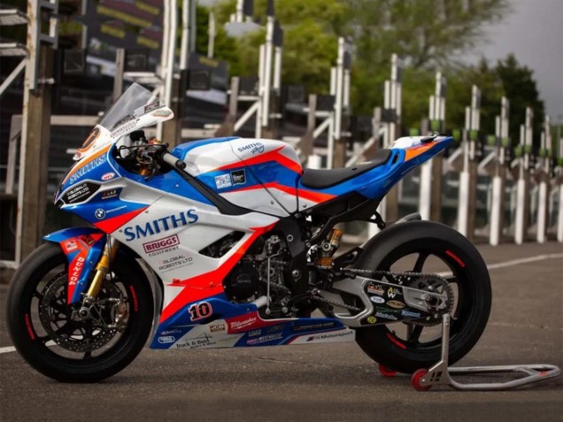 Online Azul Rojo Blanco Smiths Carenado Moto BMW S1000RR 2019-2022