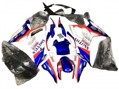 Online Azul Rojo Blanco Smiths Carenado Moto BMW S1000RR 2019-2022
