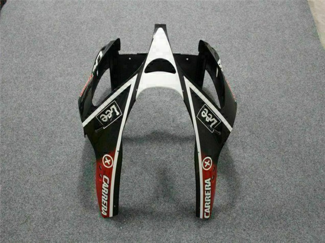 Online Blanco Rojo Amarillo Verde Negro Brillante Estrella EuroBet Carenado Moto Kawasaki ZX6R 2000-2002