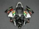 Online Blanco Rojo Amarillo Verde Negro Brillante Estrella EuroBet Carenado Moto Kawasaki ZX6R 2000-2002
