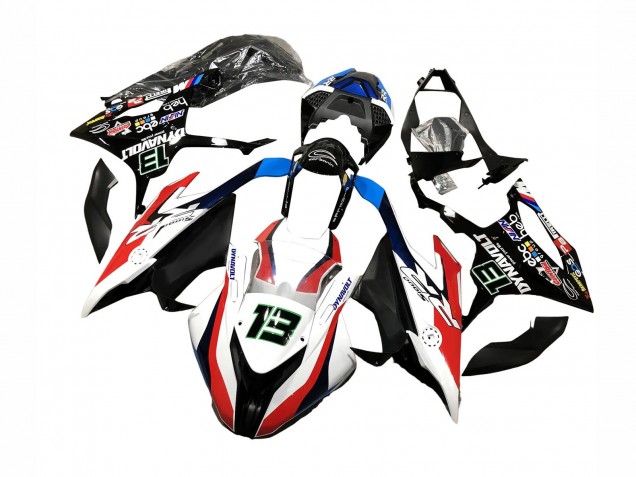 Online Negro Blanco Rojo 13 Carenado Moto BMW S1000RR 2019-2022