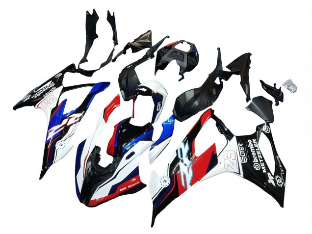 Online Azul Rojo Blanco 23 Carenado Moto BMW S1000RR 2019-2022
