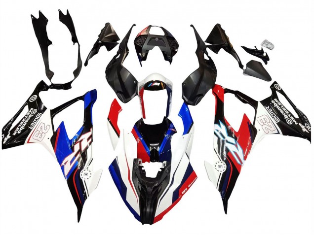 Online Azul Rojo Blanco 23 Carenado Moto BMW S1000RR 2019-2022