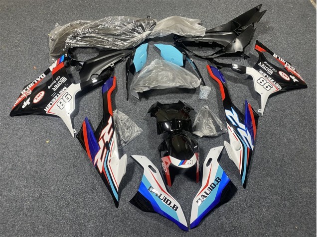 Online Azul Blanco Rojo 98 Carenado Moto BMW S1000RR 2019-2022
