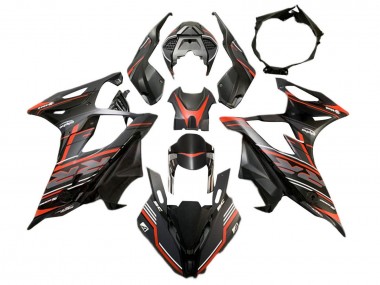 Online Negro Mate Rojo Carenados Moto BMW S1000RR 2019-2022