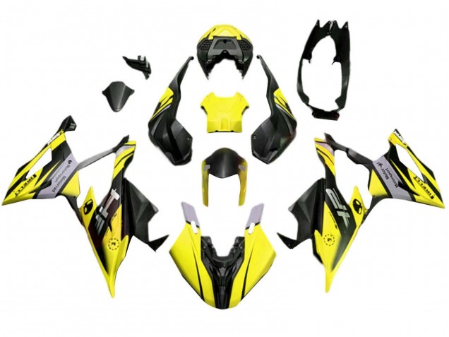 Online Amarillo Mate Negro Carenado Moto BMW S1000RR 2019-2022