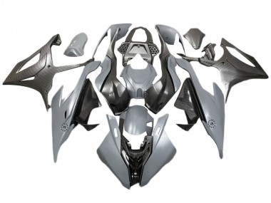 Online Gris Negro FibraCarbono Carenado Moto BMW S1000RR 2019-2022