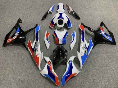 Online Blanco Azul Rojo Carenados Moto BMW S1000RR 2019-2022