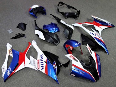 Online Blanco Azul Rojo Smiths Carenado Moto BMW S1000RR 2019-2022