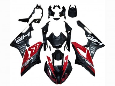 Online Rojo Negro Brillante Carenados Moto BMW S1000RR 2017-2018
