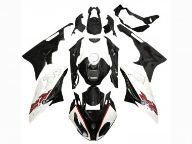 Online Blanco Negro Brillante Carenado Moto BMW S1000RR 2017-2018