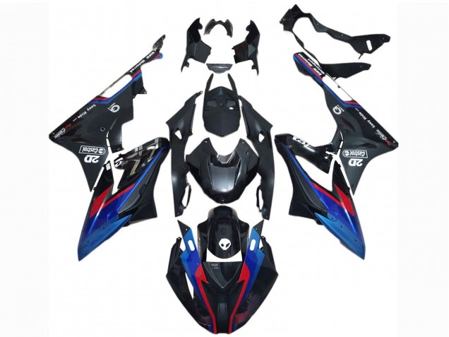 Online Azul Rojo Negro Brillante Castrol Carenado Moto BMW S1000RR 2017-2018