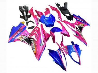 Online Rosa Azul Amarillo Tiburón Carenado Moto BMW S1000RR 2017-2018