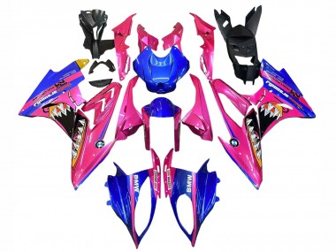 Online Rosa Azul Amarillo Tiburón Carenado Moto BMW S1000RR 2017-2018