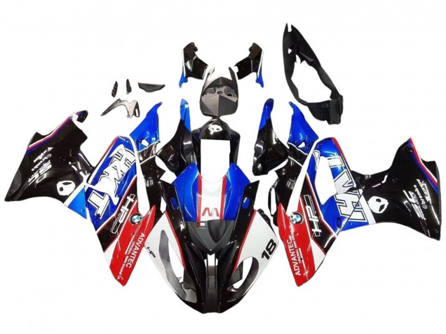 Online Blanco Azul Rojo Negro Brillante Kits Carenado Moto BMW S1000RR 2017-2018