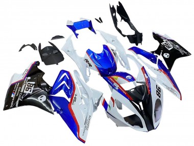 Online Blanco Azul Rojo Negro Brillante Carenados Moto BMW S1000RR 2017-2018