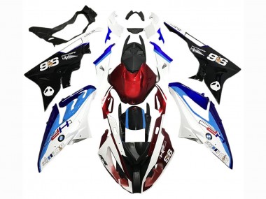 Online Blanco Azul Rojo Negro Carenados Moto BMW S1000RR 2017-2018