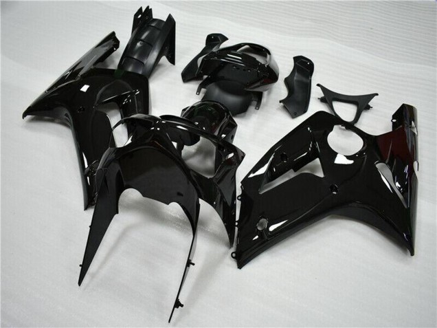 Online Negro Brillante Carenados Moto Kawasaki ZX6R 2003-2004