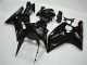 Online Negro Brillante Carenados Moto Kawasaki ZX6R 2003-2004