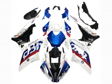 Online Blanco Azul Rojo Negro Brillante Tyco Carenado Moto BMW S1000RR 2017-2018