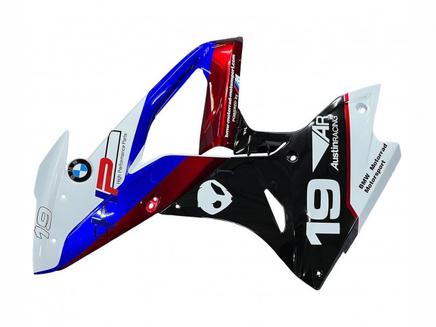 Online Blanco Rojo Azul Negro Carenado Moto BMW S1000RR 2017-2018