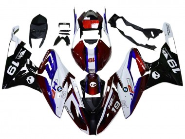 Online Blanco Rojo Azul Negro Carenado Moto BMW S1000RR 2017-2018