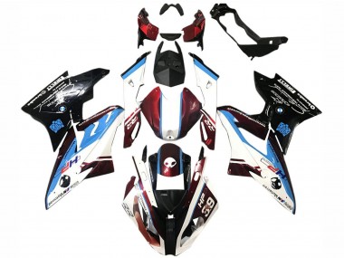 Online Blanco Rojo Azul Negro Brillante Carenados Moto BMW S1000RR 2015-2016