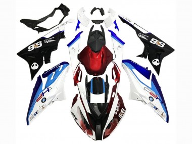 Online Blanco Rojo Azul Negro Kits Carenados Moto BMW S1000RR 2015-2016