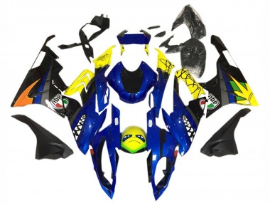 Online Amarillo Azul Negro Tiburón Carenados Moto BMW S1000RR 2015-2016