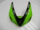 Online Verde Negro Brillante Elf Carenado Moto Kawasaki ZX6R 2005-2006