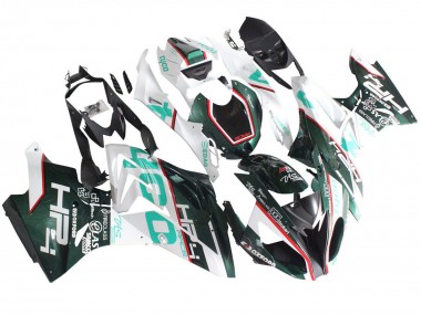 Online Blanco Verde Negro Carenado Moto BMW S1000RR 2015-2016