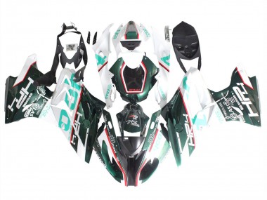 Online Blanco Verde Negro Carenado Moto BMW S1000RR 2015-2016
