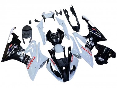 Online Blanco Negro Brillante Fiamm Carenado Moto BMW S1000RR 2015-2016