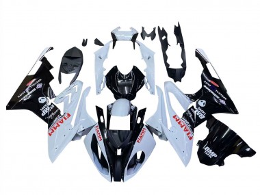 Online Blanco Negro Brillante Fiamm Carenado Moto BMW S1000RR 2015-2016