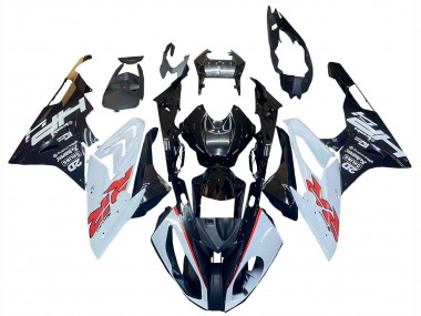 Online Blanco Negro Brillante Carenado Moto BMW S1000RR 2015-2016