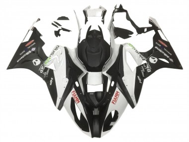 Online Blanco Negro Mate HP Fiamm Carenado Moto BMW S1000RR 2015-2016