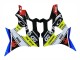 Online Azul Amarillo Rojo Negro Tiburón VR 46 Carenado Moto BMW S1000RR 2009-2014