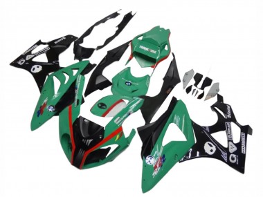 Online Verde Rojo Negro Carenado Moto BMW S1000RR 2009-2014