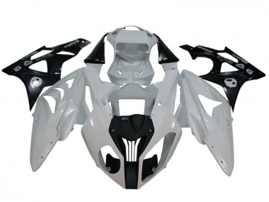 Online Blanco Negro Brillante Carenado Moto BMW S1000RR 2009-2014