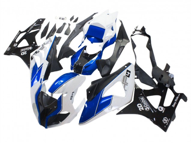 Online Blanco Azul Negro Brillante Castrol Carenado Moto BMW S1000RR 2009-2014