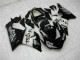 Online Negro Brillante Blanco West Carenado Moto Kawasaki ZX6R 2005-2006