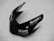 Online Negro Brillante Blanco West Carenado Moto Kawasaki ZX6R 2005-2006