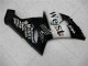 Online Negro Brillante Blanco West Carenado Moto Kawasaki ZX6R 2005-2006